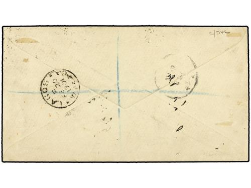 ✉ LAGOS. 1901 (20 Febrero). Envelope registered to GERMANY, 