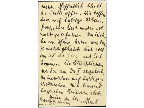 ✉ ESPAÑA. 1911. AGADIR to GERMANY. German green postal stati