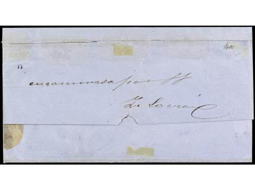✉ MEXICO. Sc. 22b. 1861. MEXICO a DURANGO. 1/4 de 8 reales n