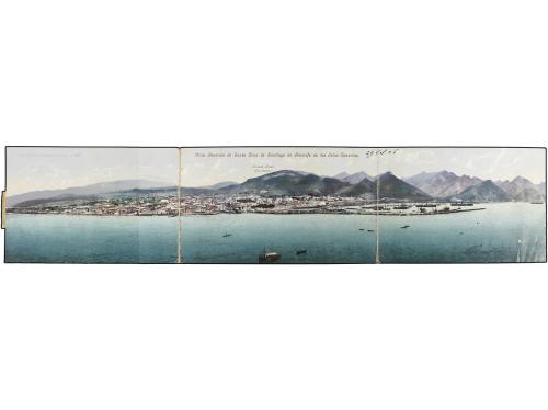 ✉ ESPAÑA. Ed. 243. 1905. TARJETA POSTAL TRIPLE. Vista panora