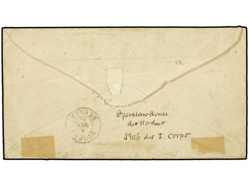 ✉ ESPAÑA. 1875. GUERRA CARLISTA. Carta enviada a UTRERA. Mar