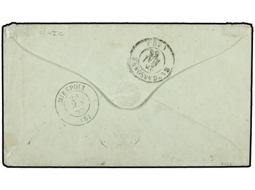 ✉ FRANCIA. 1855 (May 15). CRIMEAN WAR. Cover sent stampless 