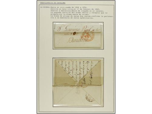 ✉ ESPAÑA: PREFILATELIA. 1784-1849. LA BISBAL. Colección de 5