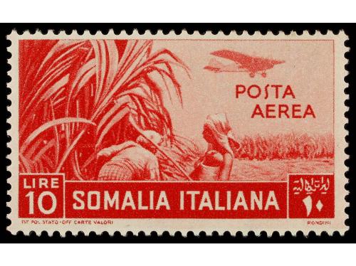 ** SOMALIA. Sa. A17/26. 1936. Complete set, never hinged.Sas