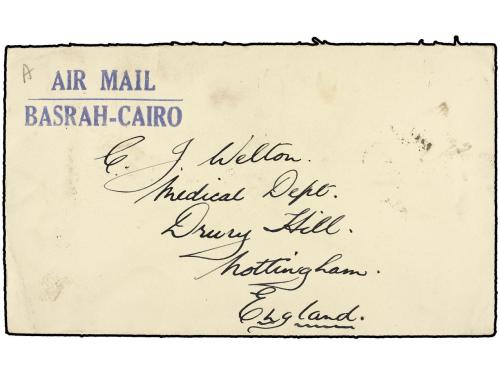 ✉ IRAN. Mi. 587, 590. 1929. Cover sent to GREAT BRITAIN. AIR