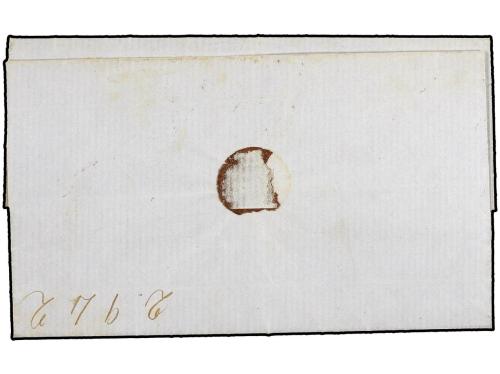 ✉ MEXICO. 1856. PACHUCA. Carta con la marca MINERAL/DEL MONT