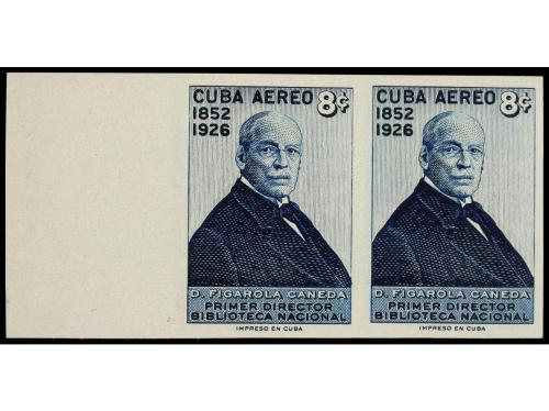 ** CUBA. Ed. 715/16s. 1957. 4 cts. gris y 8 cts. azul. Parej