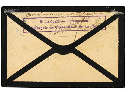 ✉ REUNION. 1892 (Jan 23). Small mourning envelope to PARIS f