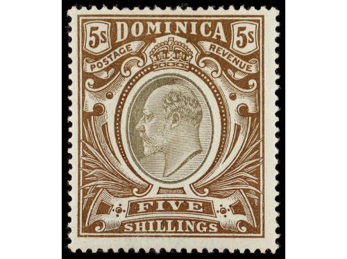 * DOMINICA. Sg. 27/36. 1903. COMPLETE set, hinged.Stanley Gi
