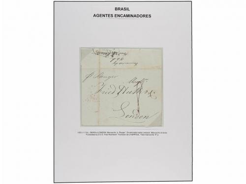 ✉ BRASIL. 1829-1871. AGENTES ENCAMINADORES. Colección montad