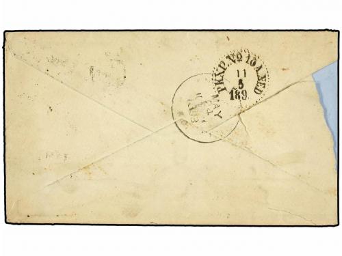 ✉ SUECIA. 1893. TRANERGD (Sweden) to U.S.A. Envelope with or