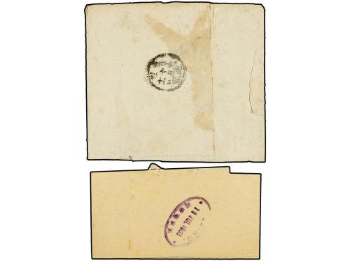 ✉ CHINA. 1903-1905. Two wrappers of ´LE COURRIER DE TIENSTIN