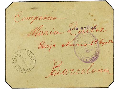 ✉ ESPAÑA GUERRA CIVIL. 1938. Conjunto de 5 cartas circuladas