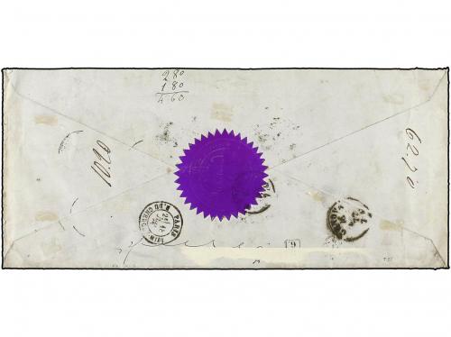 ✉ MEXICO. 1877 (June 18). Official cover to Consul of MEXICO