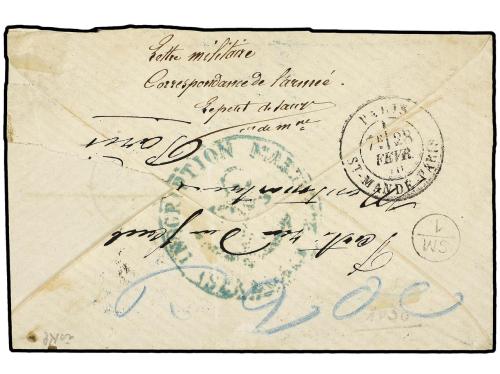 ✉ SENEGAL. 1870. ST. LOUIS a FRANCIA. Carta con Franquicia M
