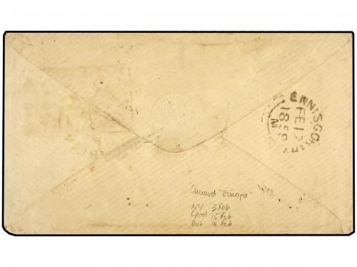 ✉ ESTADOS UNIDOS. 1858. Envelope to IRELAND bearing 12 cent