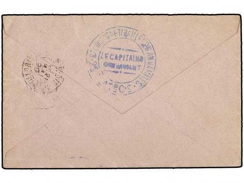 ✉ TAILANDIA. 1899. Military mail envelope to PARIS endorsed