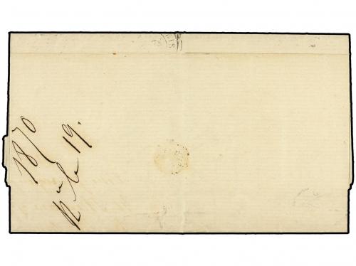 ✉ NORUEGA. 1870. Envelope to France bearing 3 skill grey (F