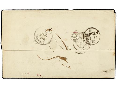 ✉ ALEMANIA. 1870. FRANCO-PRUSSIAN WAR. Stampless envelope wr