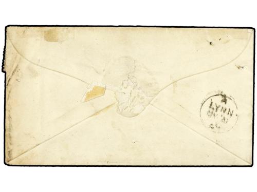 ✉ GIBRALTAR. 1859 (May 14). Cover to Lynn, Norfolk from Priv