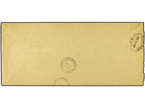 ✉ COSTA DE ORO. 1900 (Dec 4). Registered, stampless OHMS cov