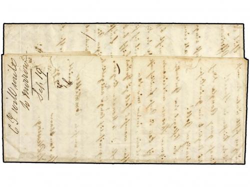 ✉ COSTA DE ORO. 1855 (July 10). Entire letter written from