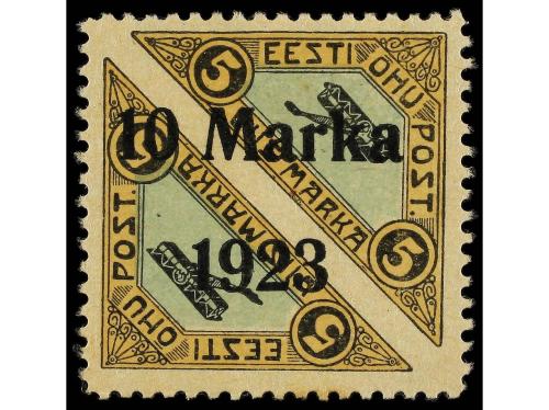 * ESTONIA. Mi. 43A/44A, 43B, 44Ba, 44Bb, 45BI. 1923. Toned g