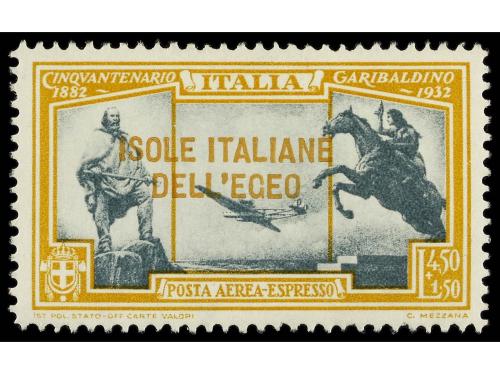 * ITALIA: EGEO (Colonia italiana). Sa. A14/20. 1932. GARIBAL