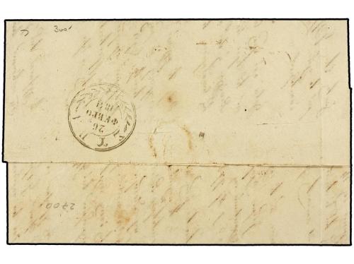 ✉ LEVANTE: CORREO AUSTRIACO. 1841. Entire letter to SYRA (Gr
