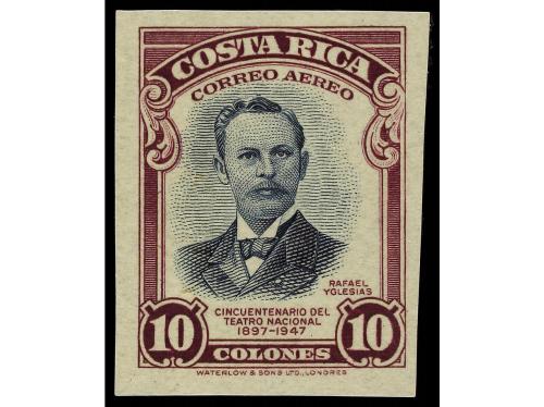 (*) COSTA RICA. 1947. 50 ANIV. TEATRO NACIONAL. ENSAYO DE CO