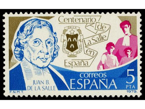 ** ESPAÑA. Ed. 2511NA. CENTENARIO DE LA SALLE. 5 pts. multic