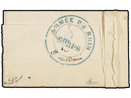 ✉ FRANCIA. 1871 (January 4). PARIS to ALAIS. BALLOON ´LE DU