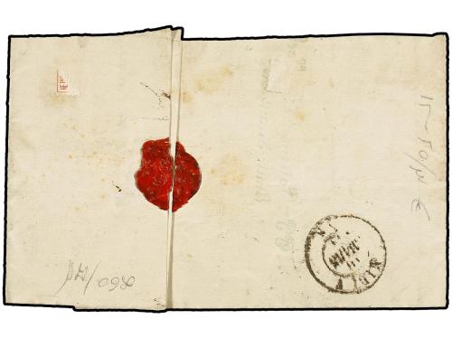 ✉ BELGICA. 1871. MONS to GUY LES PIETON. Folded letter frank