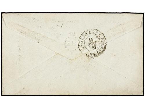 ✉ BELGICA. 1867. BRUXELLES to LONDON. Envelope franked with 