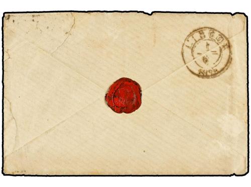 ✉ PORTUGAL. 1878. BRUXELLES to PORTUGAL. Envelope franked wi